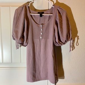 MNG SUIT small top puff sleeves NWOT